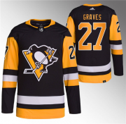 Wholesale Cheap Men's Pittsburgh Penguins #27 Ryan Graves Black Stitched Jersey