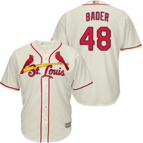 Wholesale Cheap Cardinals #48 Harrison Bader Cream New Cool Base Stitched MLB Jersey