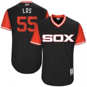 Wholesale Cheap White Sox #55 Carlos Rodon Black "Los" Players Weekend Authentic Stitched MLB Jersey