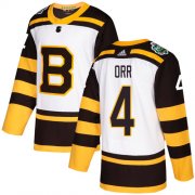 Wholesale Cheap Adidas Bruins #4 Bobby Orr White Authentic 2019 Winter Classic Stitched NHL Jersey