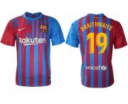 Wholesale Cheap Men 2021-2022 Club Barcelona home aaa version red 19 Nike Soccer Jersey