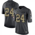 Wholesale Cheap Nike Patriots #24 Stephon Gilmore Black Men's Stitched NFL Limited 2016 Salute To Service Jersey
