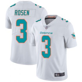 Wholesale Cheap Nike Dolphins #3 Josh Rosen White Men\'s Stitched NFL Vapor Untouchable Limited Jersey