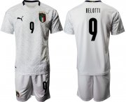 Wholesale Cheap 2021 Men Italy away 9 white soccer jerseys