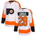 Wholesale Cheap Adidas Flyers #28 Claude Giroux White Road Authentic Stitched NHL Jersey