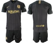 Wholesale Cheap Barcelona Blank Black Soccer Club Jersey