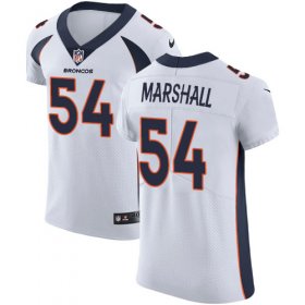 Wholesale Cheap Nike Broncos #54 Brandon Marshall White Men\'s Stitched NFL Vapor Untouchable Elite Jersey