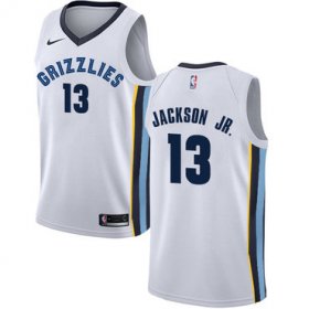 Wholesale Cheap Nike Memphis Grizzlies #13 Jaren Jackson Jr. White NBA Swingman Association Edition Jersey