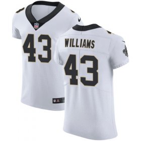 Wholesale Cheap Nike Saints #43 Marcus Williams White Men\'s Stitched NFL Vapor Untouchable Elite Jersey