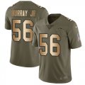 Wholesale Cheap Nike Chargers #56 Kenneth Murray Jr Olive/Gold Men's Stitched NFL Limited 2017 Salute To Service Jersey