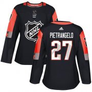 Wholesale Cheap Adidas Blues #27 Alex Pietrangelo Black 2018 All-Star Central Division Authentic Women's Stitched NHL Jersey