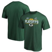 Wholesale Cheap Green Bay Packers 2019 NFL Playoffs Bound Chip Shot T-Shirt Green