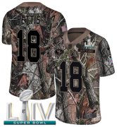 Wholesale Cheap Nike 49ers #18 Dante Pettis Camo Super Bowl LIV 2020 Youth Stitched NFL Limited Rush Realtree Jersey