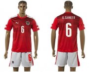 Wholesale Cheap Austria #6 IlSanker Red Home Soccer Country Jersey
