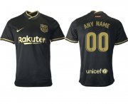 Wholesale Cheap Men 2020-2021 club Barcelona away aaa version customized black Soccer Jerseys
