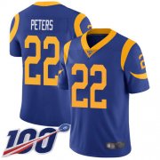 Wholesale Cheap Nike Rams #22 Marcus Peters Royal Blue Alternate Men's Stitched NFL 100th Season Vapor Limited Jersey