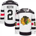 Wholesale Cheap Blackhawks #2 Duncan Keith White 2016 Stadium Series Stitched Youth NHL Jersey