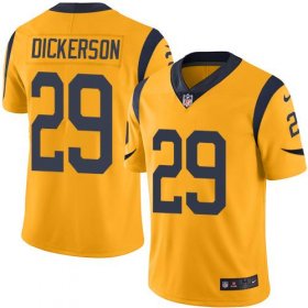 Wholesale Cheap Nike Rams #29 Eric Dickerson Gold Men\'s Stitched NFL Limited Rush Jersey