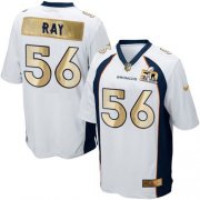 Wholesale Cheap Nike Broncos #56 Shane Ray White Men's Stitched NFL Game Super Bowl 50 Collection Jersey