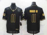 Wholesale Cheap Men's Las Vegas Raiders #11 Henry Ruggs III Black Gold 2020 Salute To Service Stitched NFL Nike Limited Jersey