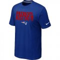 Wholesale Cheap Nike New England Patriots Just Do It Blue T-Shirt