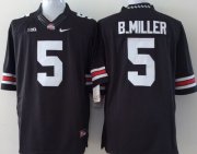 Wholesale Cheap Ohio State Buckeyes #5 Baxton Miller 2014 Black Limited Jersey