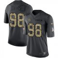 Wholesale Cheap Nike Dolphins #98 Raekwon Davis Black Men's Stitched NFL Limited 2016 Salute to Service Jersey