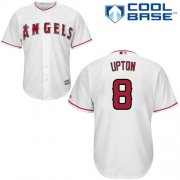 Wholesale Cheap Angels #8 Justin Upton White Cool Base Stitched Youth MLB Jersey