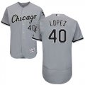 Wholesale Cheap White Sox #40 Reynaldo Lopez Grey Flexbase Authentic Collection Stitched MLB Jersey