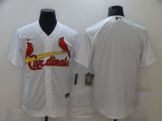 Wholesale Cheap Men St.Louis Cardinals Blank White Game Nike MLB Jerseys