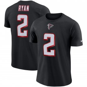 Wholesale Cheap Atlanta Falcons #2 Matt Ryan Nike Player Pride 3.0 Performance T-Shirt Black