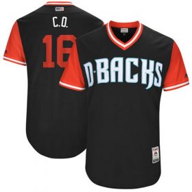 Wholesale Cheap Diamondbacks #16 Chris Owings Black \"C.O.\" Players Weekend Authentic Stitched MLB Jersey