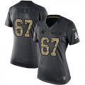 Wholesale Cheap Nike Panthers #67 Ryan Kalil Black Women's Stitched NFL Limited 2016 Salute to Service Jersey