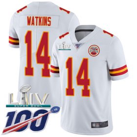 Wholesale Cheap Nike Chiefs #14 Sammy Watkins White Super Bowl LIV 2020 Men\'s Stitched NFL 100th Season Vapor Untouchable Limited Jersey