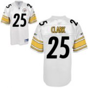 Wholesale Cheap Steelers #25 Ryan Clark White Stitched NFL Jersey