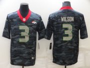 Wholesale Cheap Men's Denver Broncos #3 Russell Wilson Camo Limited Stitched Jersey