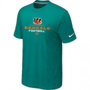 Wholesale Cheap Nike Cincinnati Bengals Critical Victory NFL T-Shirt Teal Green