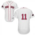 Wholesale Cheap Red Sox #11 Rafael Devers White Flexbase Authentic Collection 2018 World Series Stitched MLB Jersey