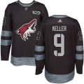 Wholesale Cheap Adidas Coyotes #9 Clayton Keller Black 1917-2017 100th Anniversary Stitched NHL Jersey