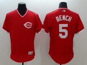 Wholesale Cheap Reds #5 Johnny Bench Red Flexbase Authentic Collection Cooperstown Stitched MLB Jersey