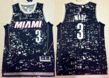 Wholesale Cheap Men's Miami Heat #3 Dwyane Wade Adidas 2015 Urban Luminous Swingman Jersey