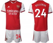 Wholesale Cheap Men 2021-2022 Club Arsenal home red 24 Soccer Jersey