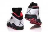 Wholesale Cheap Womens Air Jordan 10 Shoes White/Black-Red