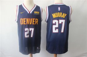 Wholesale Cheap Denver Nuggets 27 Jamal Murray Navy Nike Swingman Jersey