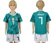 Wholesale Cheap Germany #7 Draxler Away Kid Soccer Country Jersey