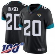 Wholesale Cheap Nike Jaguars #20 Jalen Ramsey Black Team Color Men's Stitched NFL 100th Season Vapor Limited Jersey