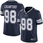Wholesale Cheap Nike Cowboys #98 Tyrone Crawford Navy Blue Team Color Men's Stitched NFL Vapor Untouchable Limited Jersey