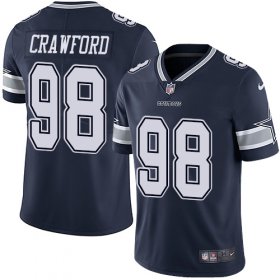 Wholesale Cheap Nike Cowboys #98 Tyrone Crawford Navy Blue Team Color Men\'s Stitched NFL Vapor Untouchable Limited Jersey