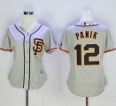 Wholesale Cheap Giants #12 Joe Panik Grey Road 2 Women's Stitched MLB Jersey