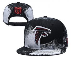 Wholesale Cheap Falcons Team Logo Black White Adjustable Hat YD